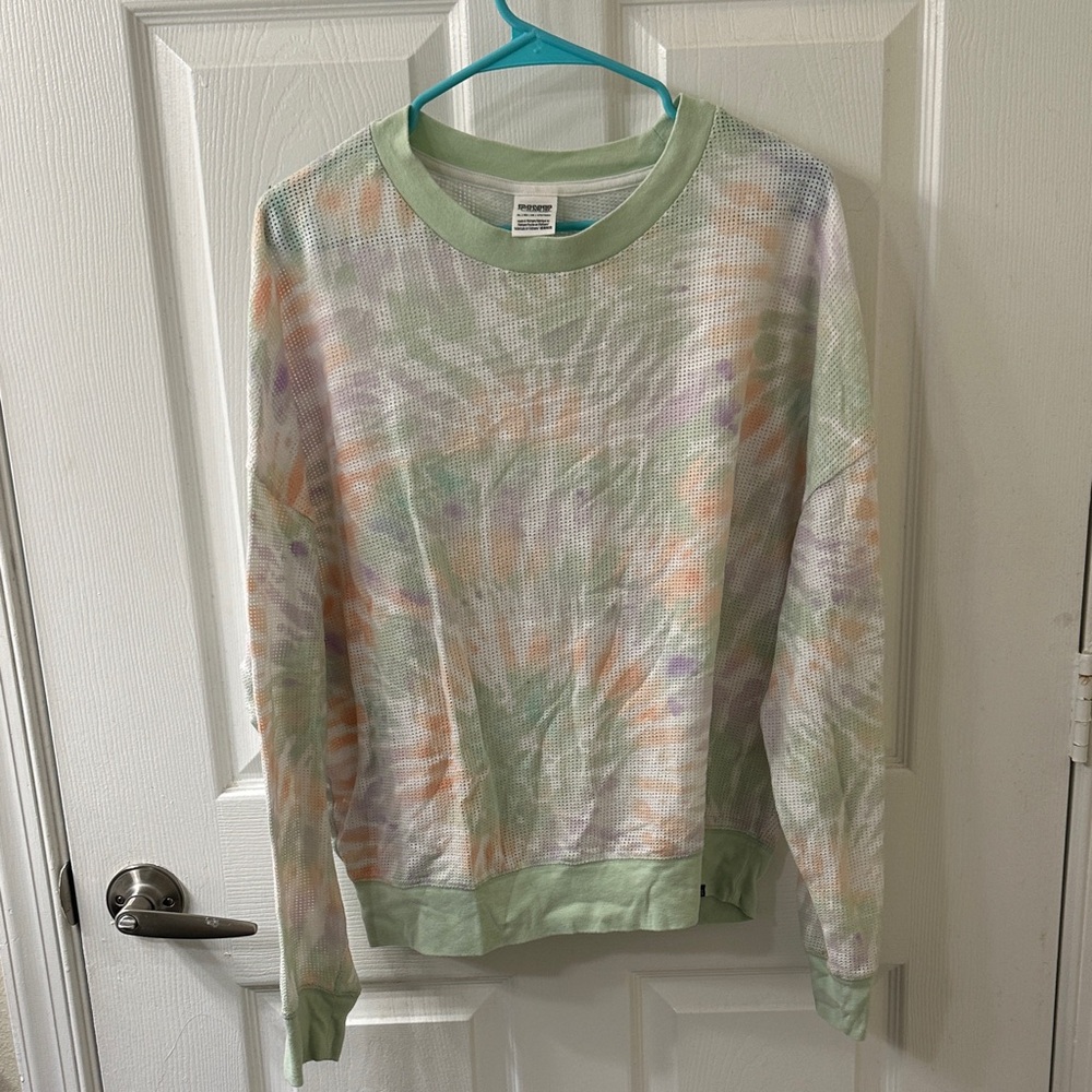 PINK Victoria's Secret tie-dye Mesh Top